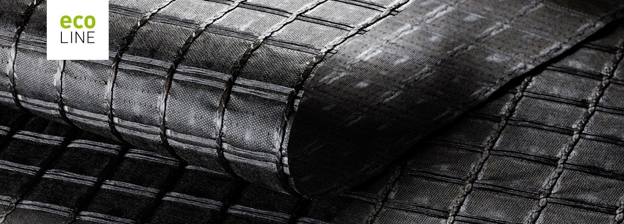 Устойчивая прочность с HaTelit C 40/17 eco - качество и экологичность "Сделано в Германии". HaTelit C 40/17 eco Армирующая сетка из 100% переработанного ПЭТ и сверхлегкого нетканого материала